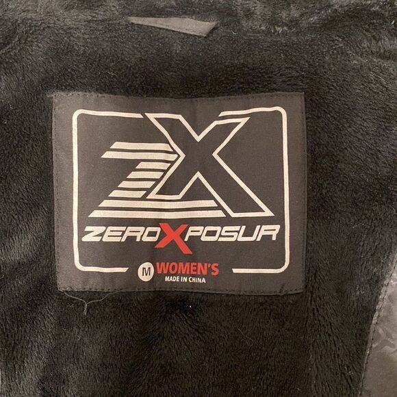 ❤️Last Chance Zero X Posure black quilted zip up jacket size M - Picture 8 of 11